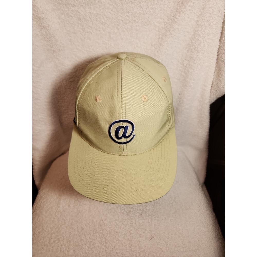 VTG Aeropostale Baseball Hat Cap Light Green Strapback Large @A Logo Side Spell